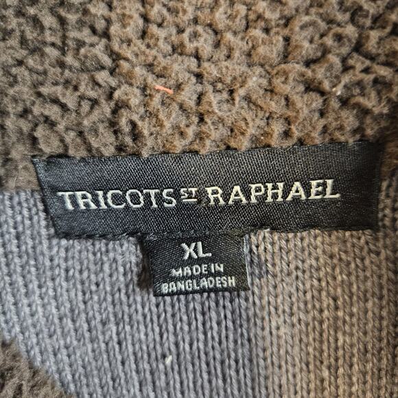 Tricots St Raphael Sweater Mens XL Gray Pullover Vintage - Picture 5 of 7